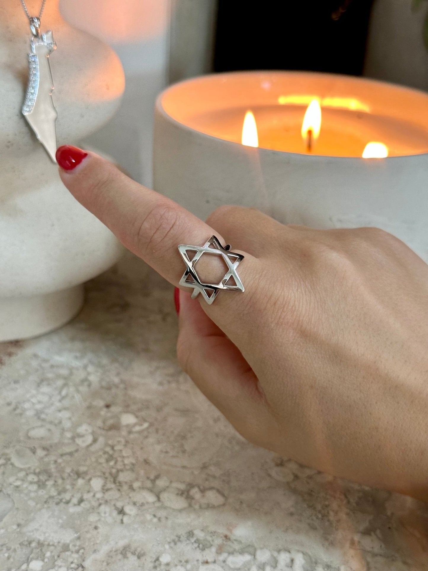 Star of David Ring Solid